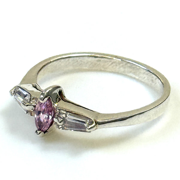 Sterling Silver and Cubic Zirconia Ring