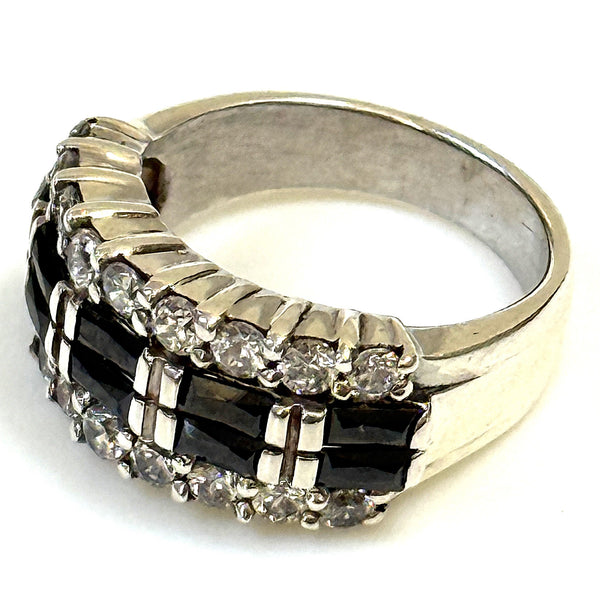 Sterling Silver and Cubic Zirconia Ring