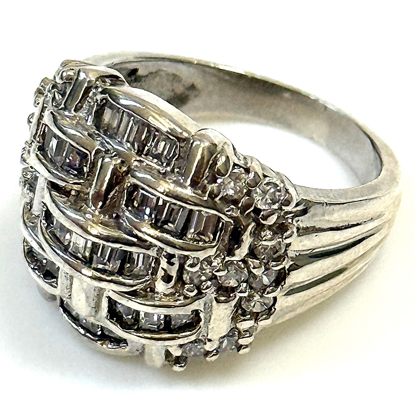 Sterling Silver and Cubic Zirconia Ring
