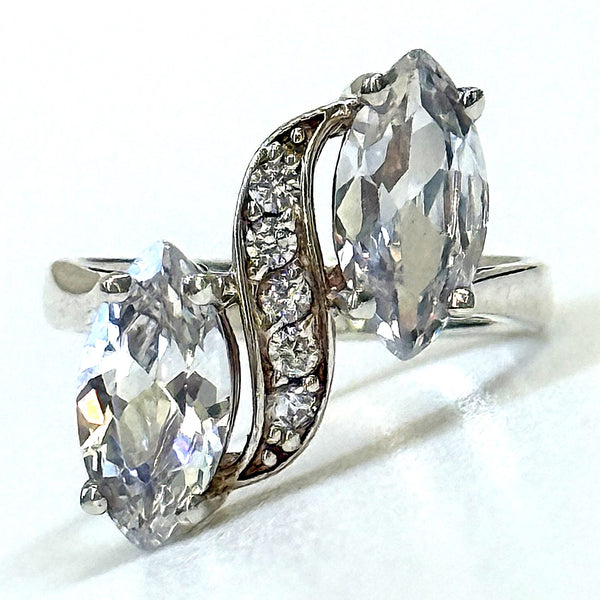 Sterling Silver and Cubic Zirconia Ring