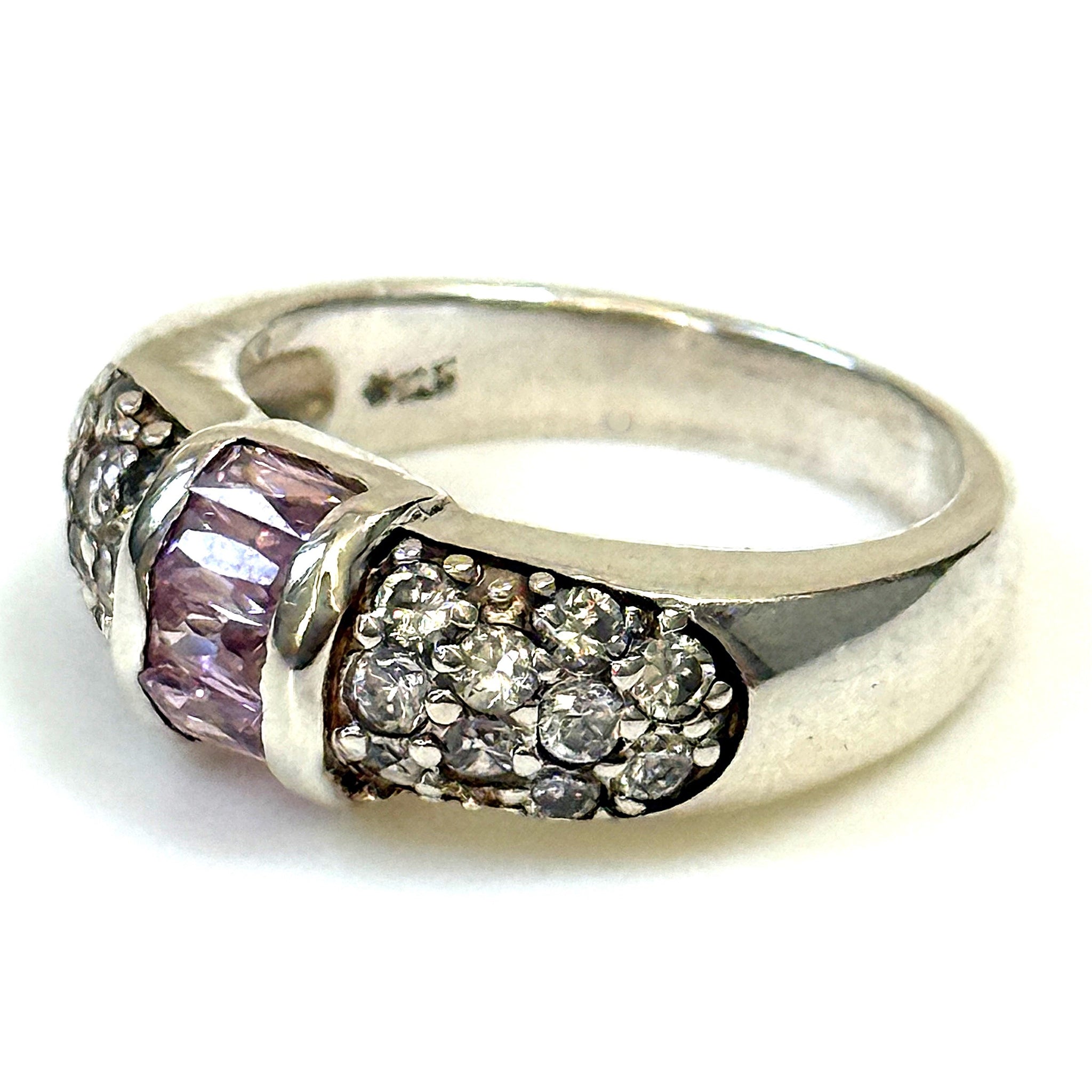 Sterling Silver and Cubic Zirconia Ring