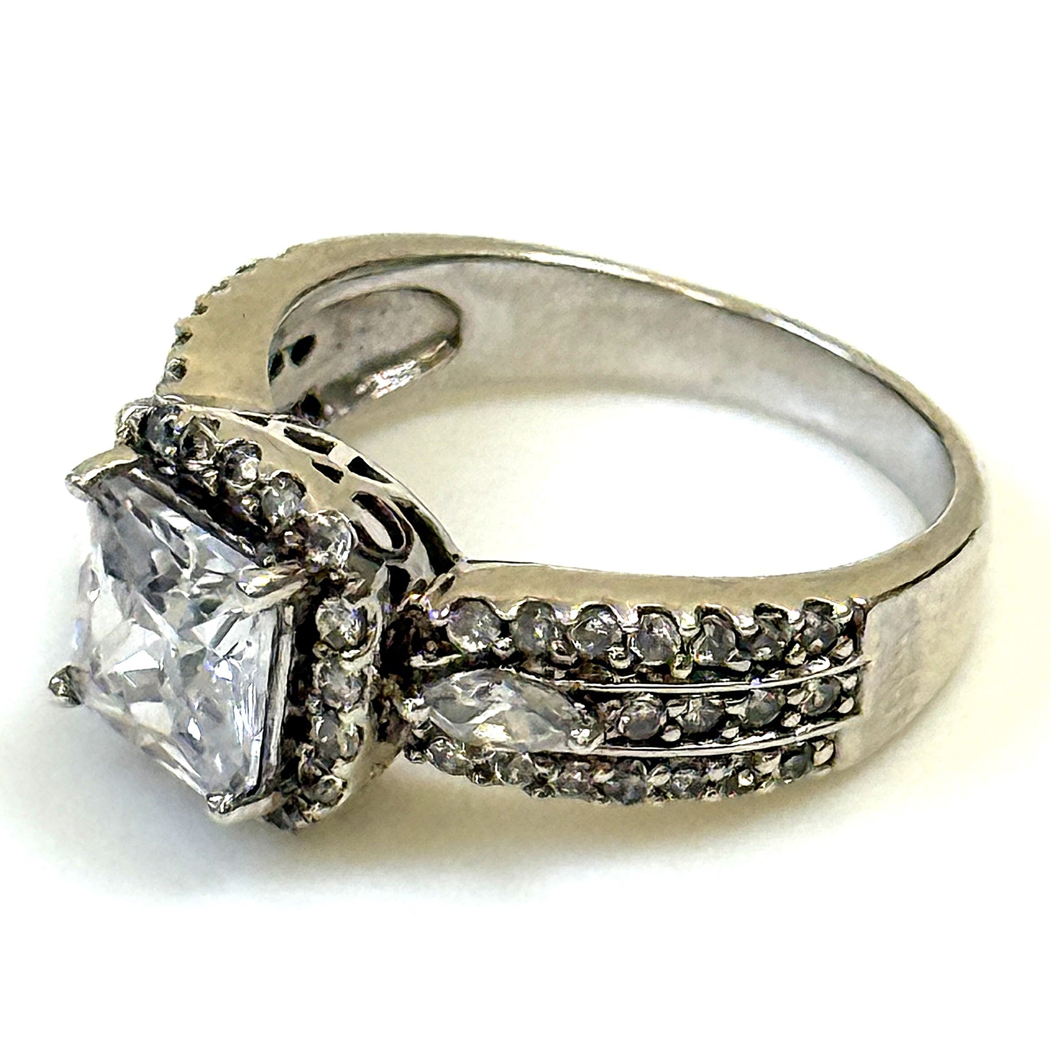 Sterling Silver and Cubic Zirconia Ring