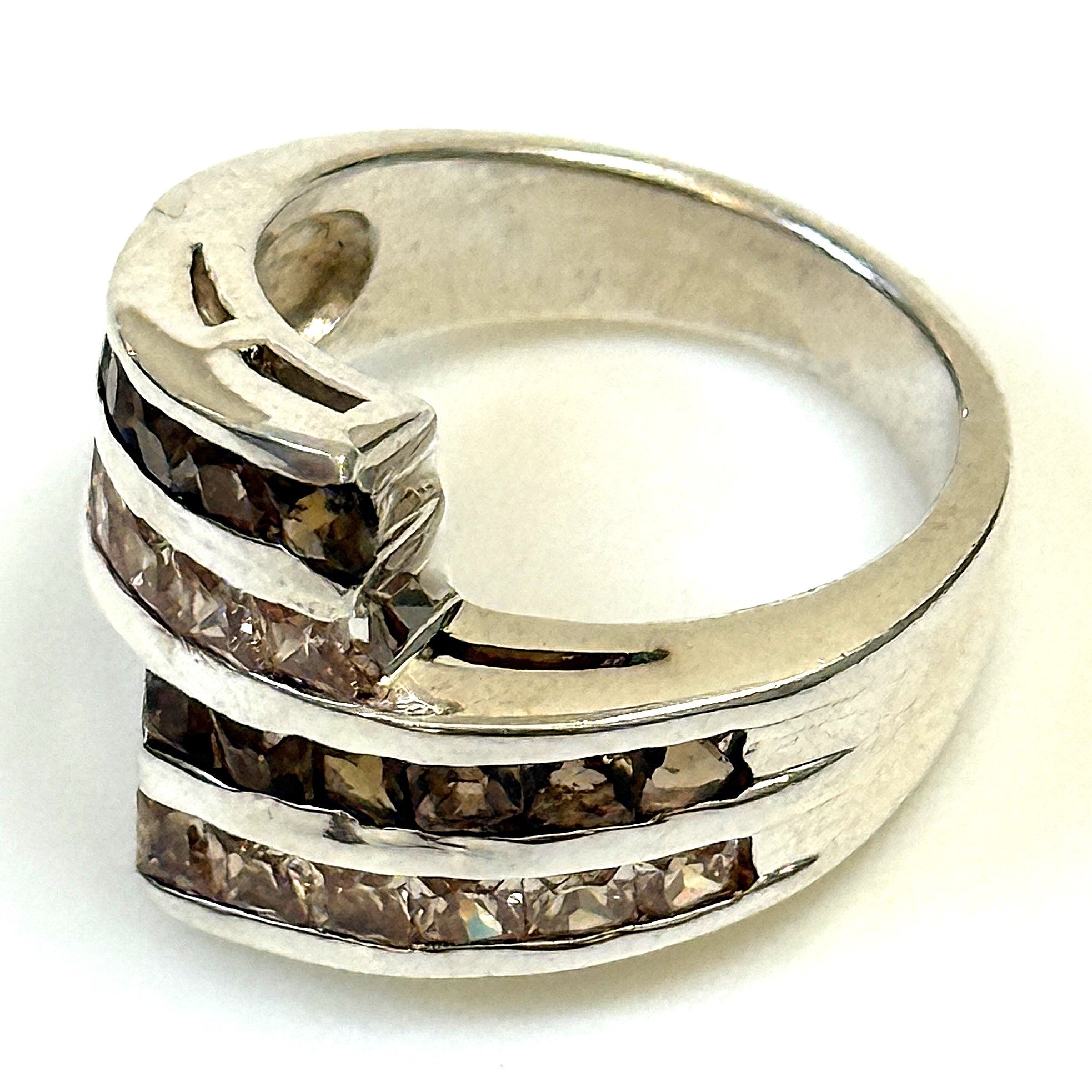 Sterling Silver and Cubic Zirconia Ring