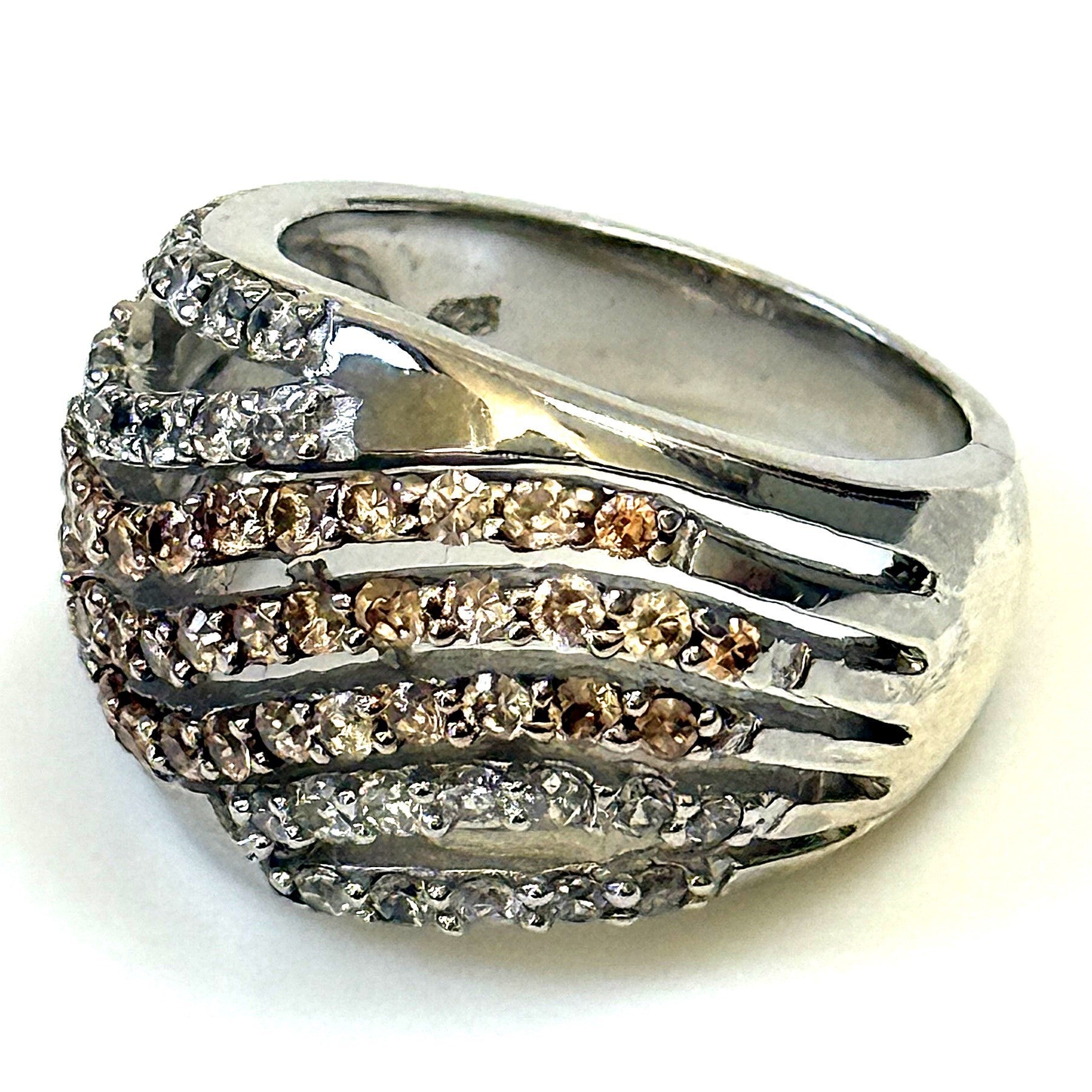 Sterling Silver and Cubic Zirconia Ring