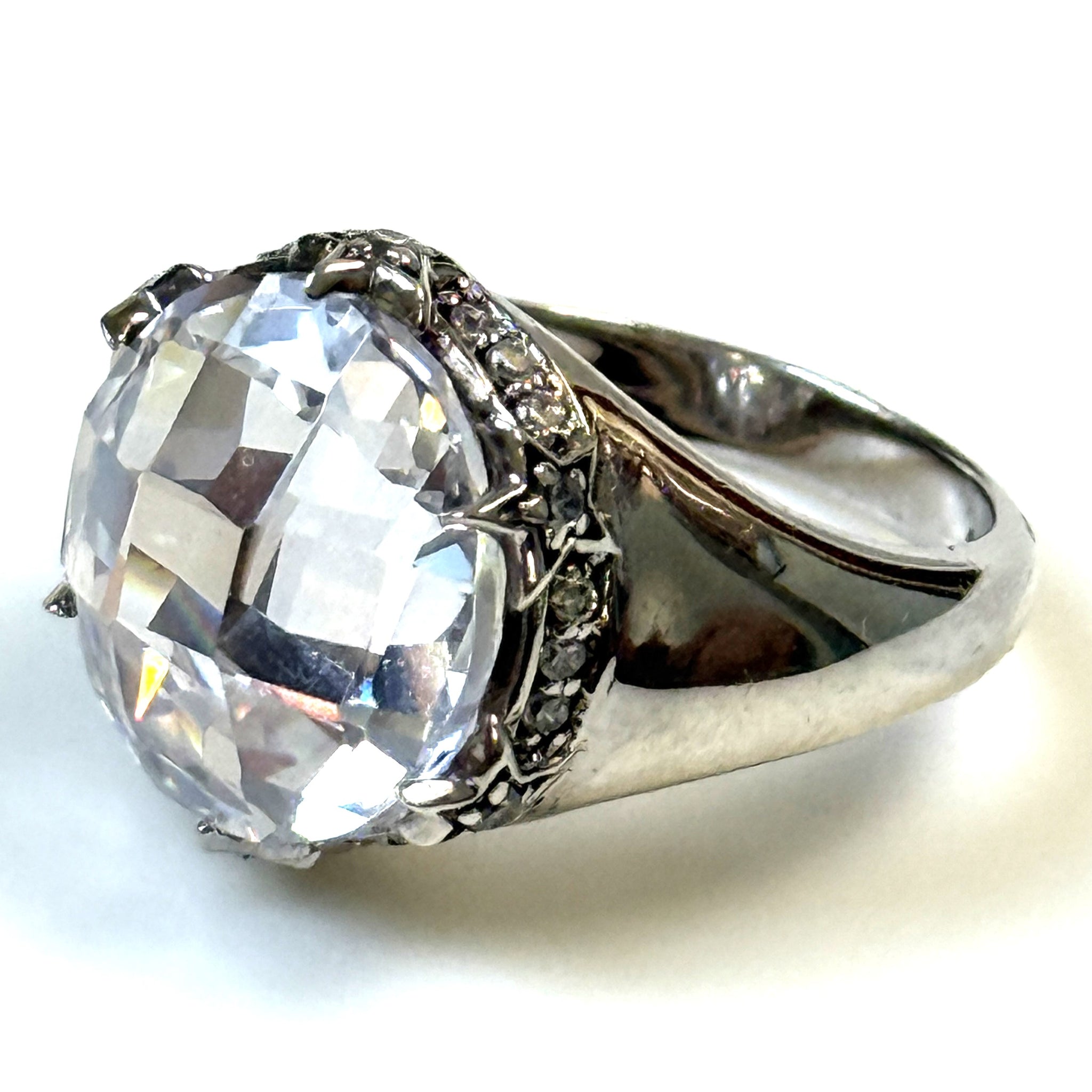 Sterling Silver and Cubic Zirconia Ring