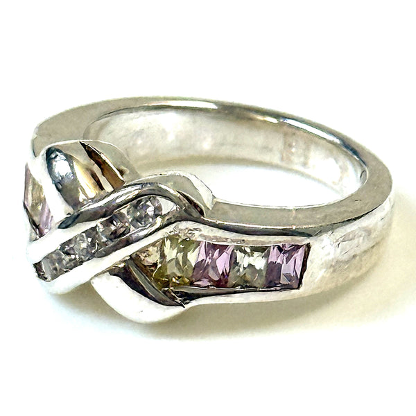 Sterling Silver and Cubic Zirconia Ring
