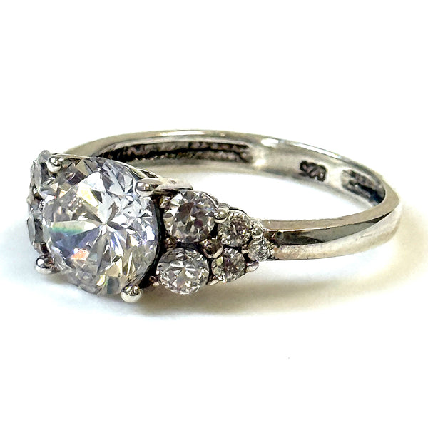 Sterling Silver and Cubic Zirconia Ring