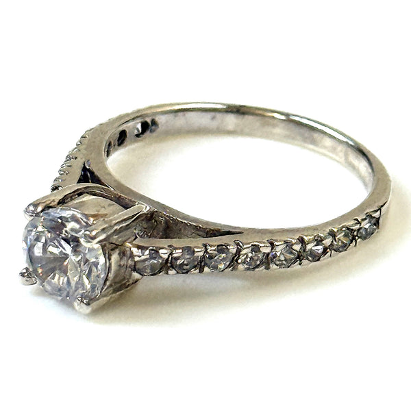 Sterling Silver and Cubic Zirconia Ring