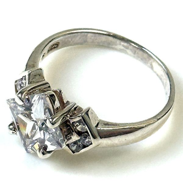 Sterling Silver and Cubic Zirconia Ring