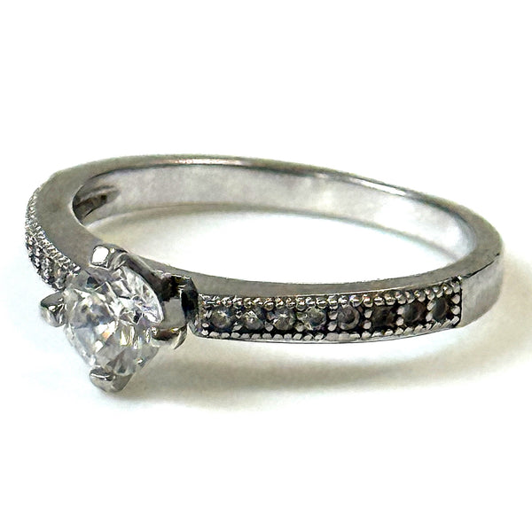 Sterling Silver and Cubic Zirconia Ring