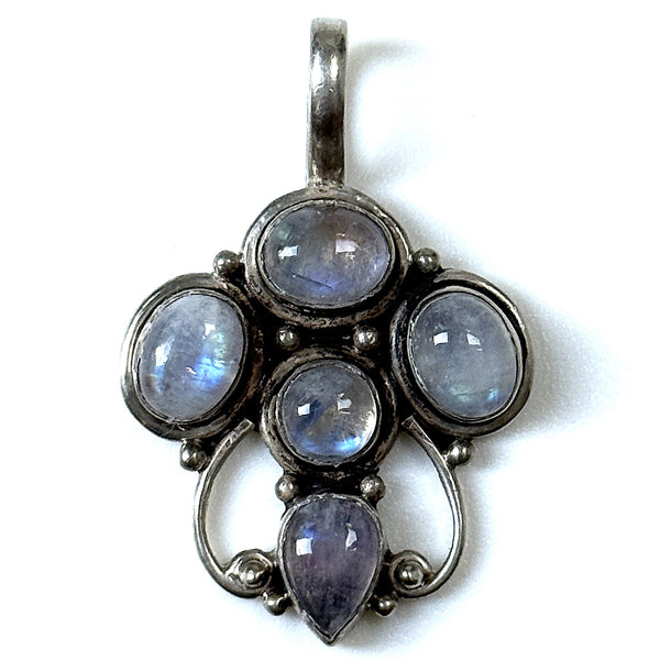 Sterling Silver and Moonstone Pendant