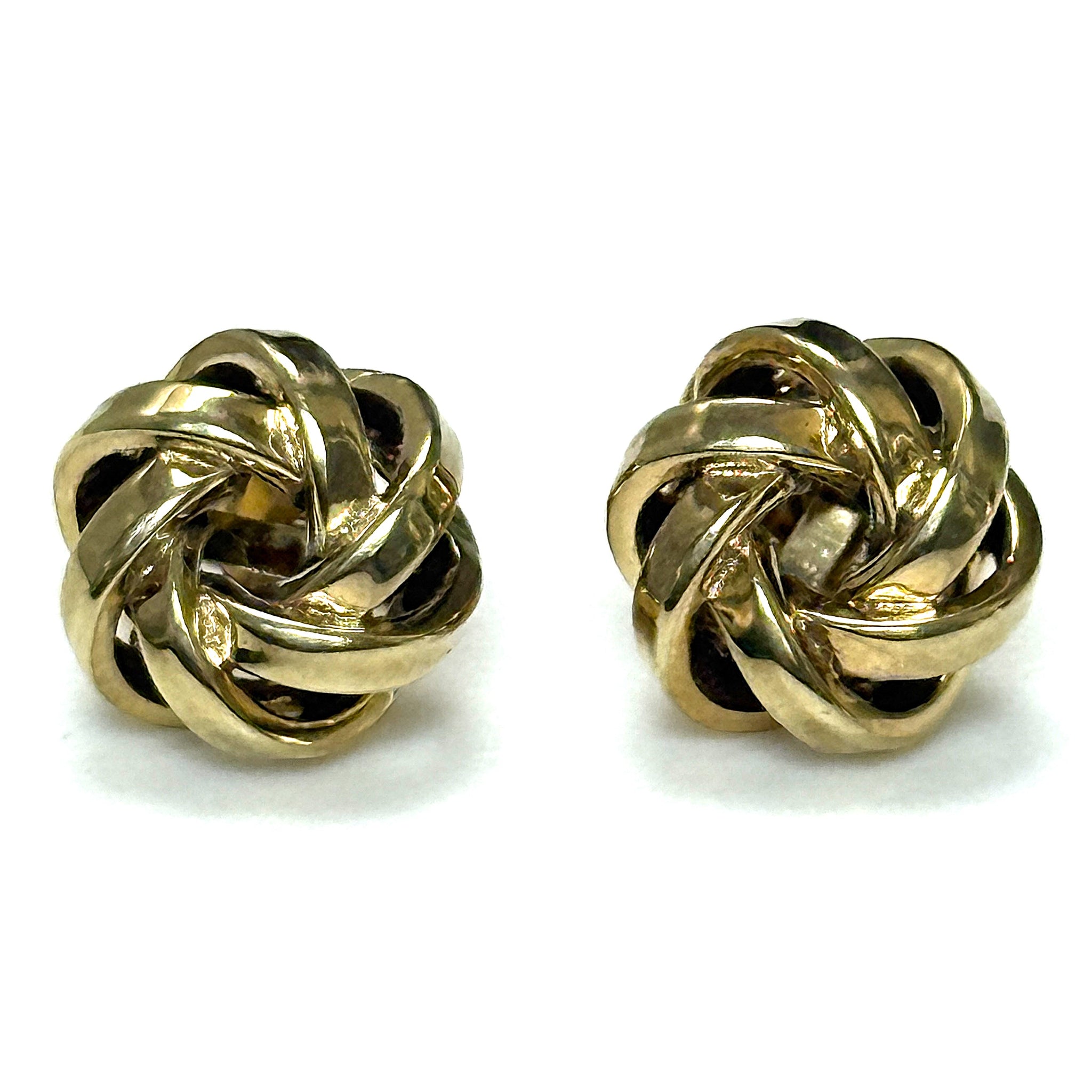 Vintage Yellow Gold “Love Knot” Stud Earrings