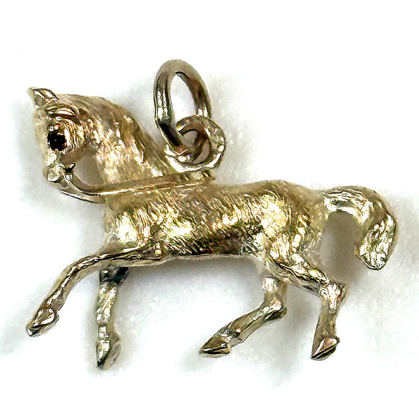 Vintage Miniature 18ct Yellow Gold “Horse” Charm Pendant