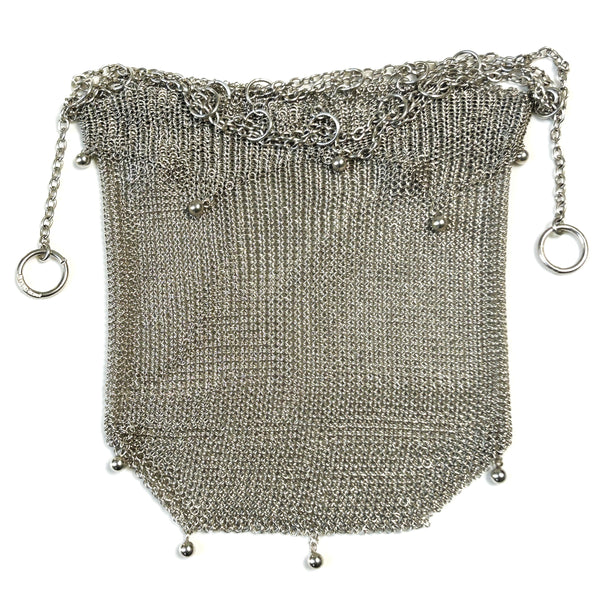 Antique Sterling Silver Mesh Drawstring Purse
