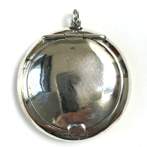 Antique Crisford and Norris Sterling Silver Locket Pendant