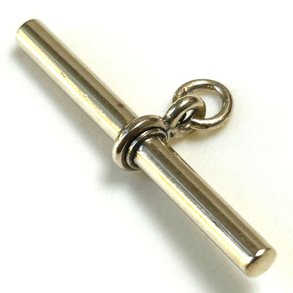 Antique 9ct Yellow Gold T-bar Pendant