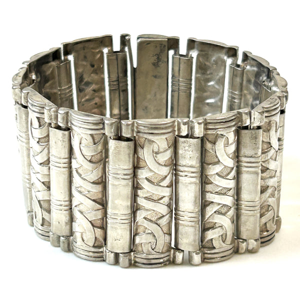 Broad Silver Bracelet
