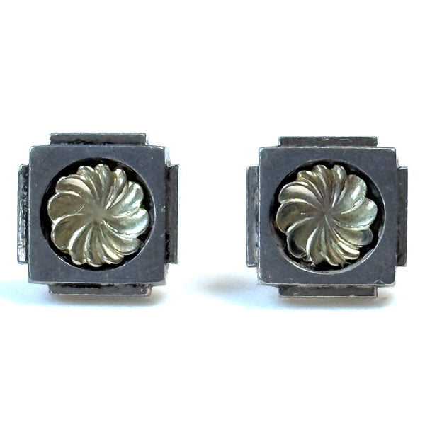Vintage Henry Pilstrup for Georg Jensen “Lotus” Stud Earrings