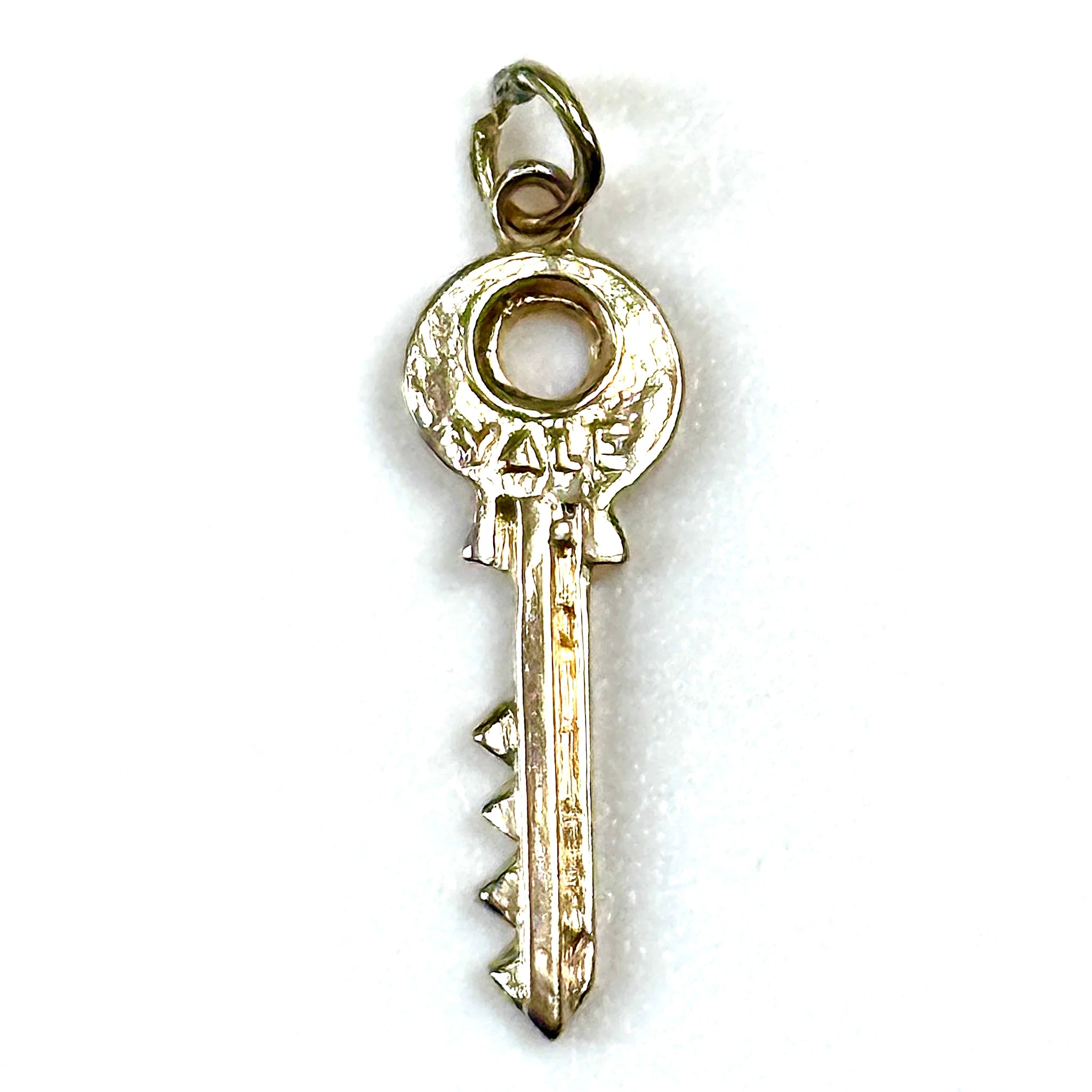 Vintage Miniature 9ct Yellow Gold “Yale Key” Charm Pendant