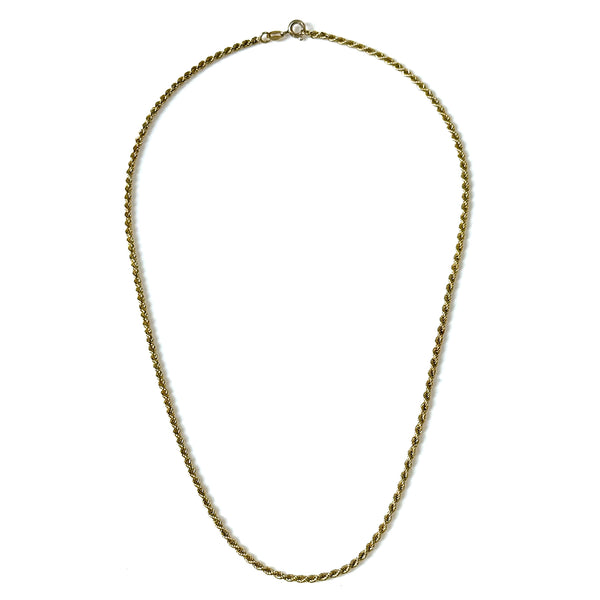 Short Vintage 18ct Yellow Gold Chain Necklace