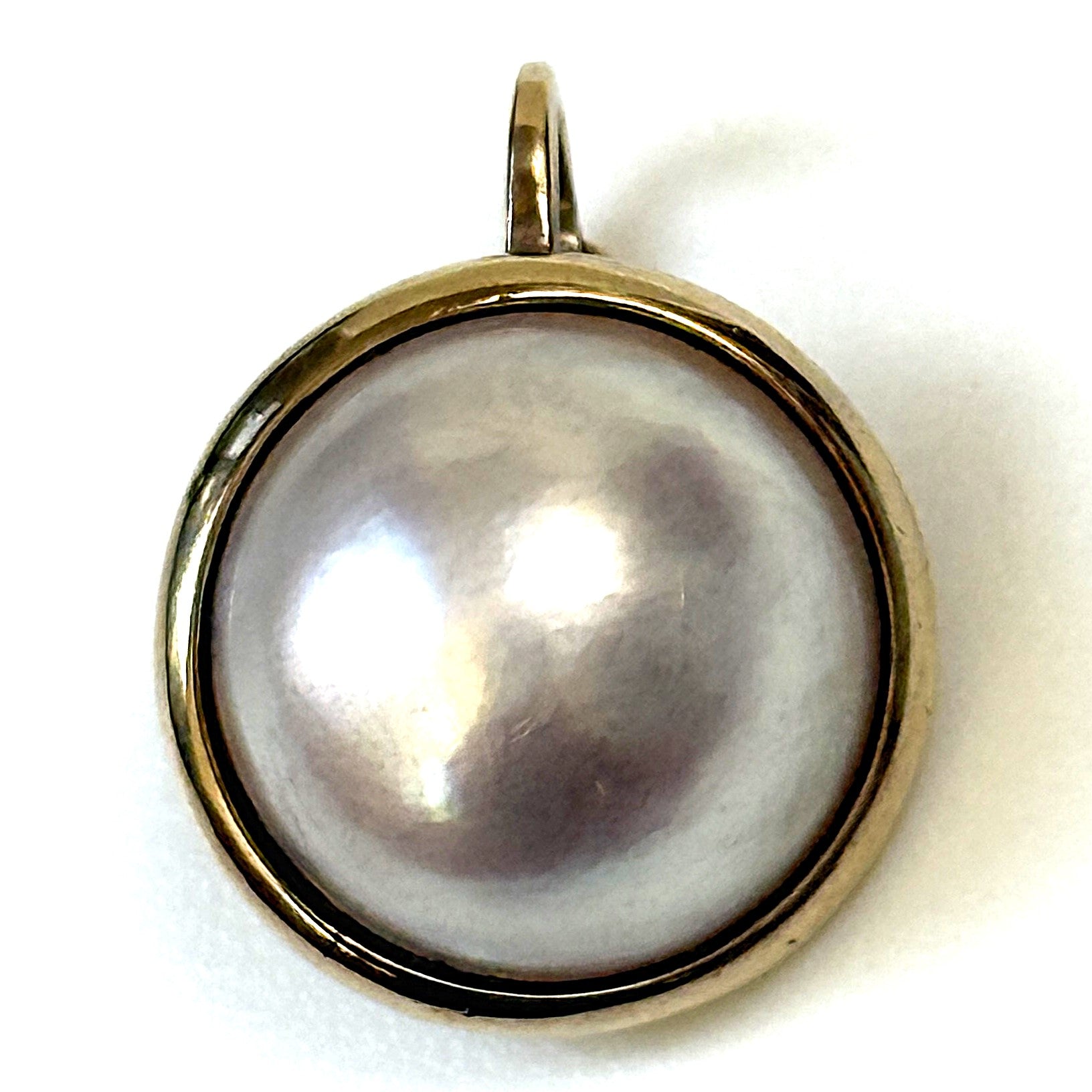Vintage 9ct Yellow Gold and Mabe Pearl Enhancer Pendant