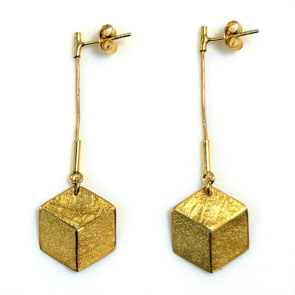 Wyganowski Design, Poland, Hand-made Silver Gilt Earrings