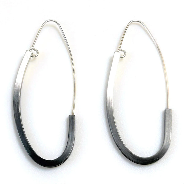 Large Handmade Sterling Silver Earrings