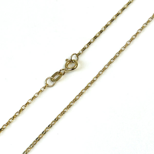 9ct Gold Diamond-Cut Belcher Chain Necklace