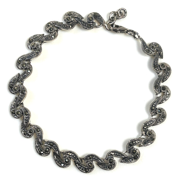 Sterling Silver and Marcasite Bracelet