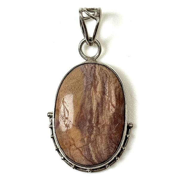 Sterling Silver and Jasper Pendant