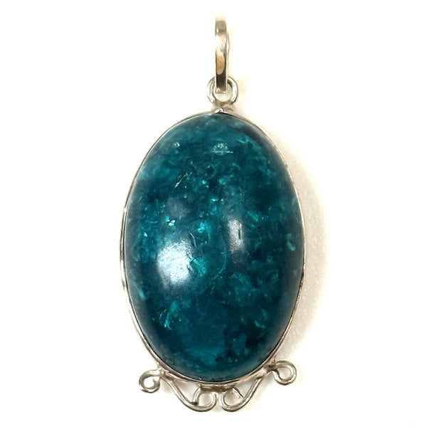 Sterling Silver and Apatite Pendant