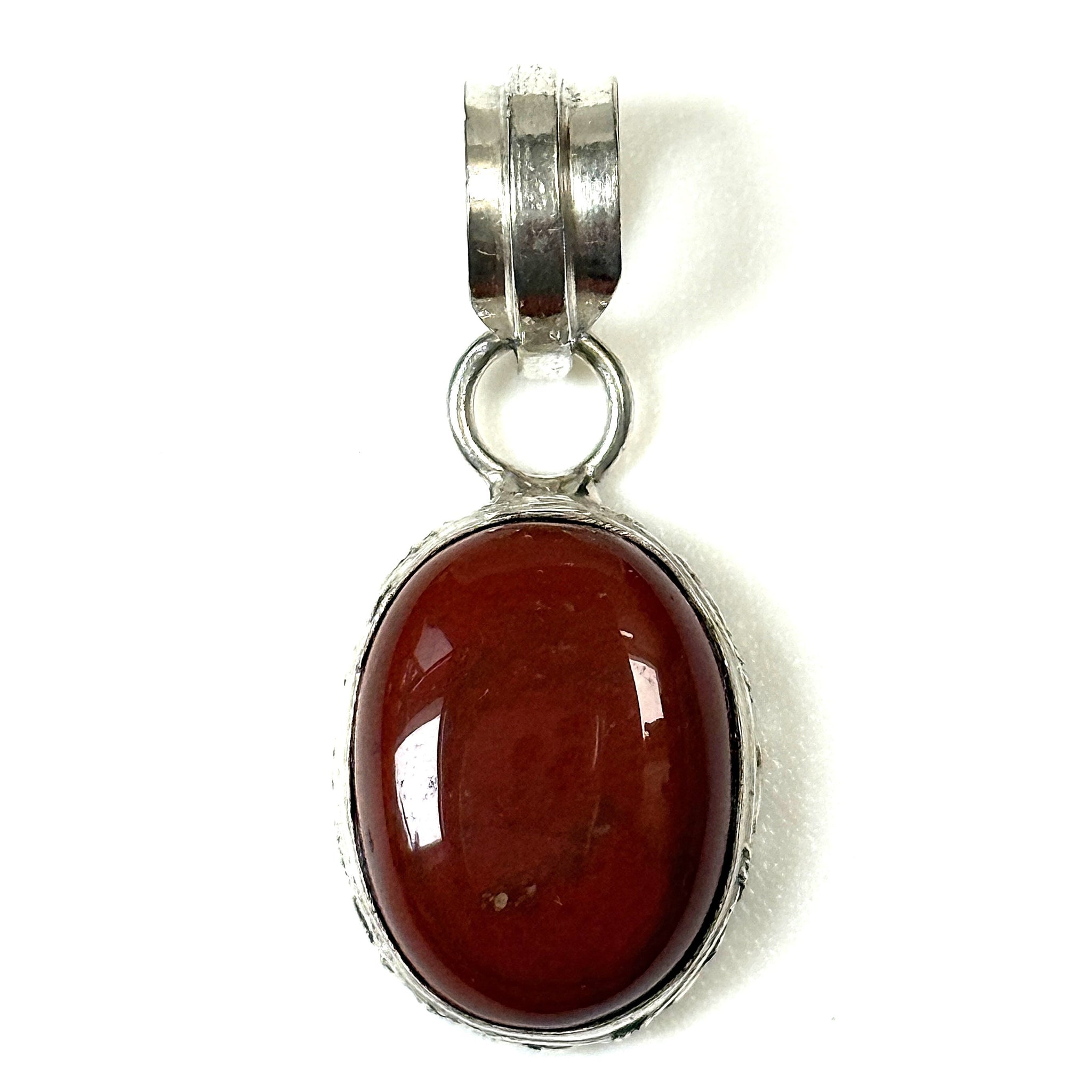 Sterling Silver and Jasper Pendant