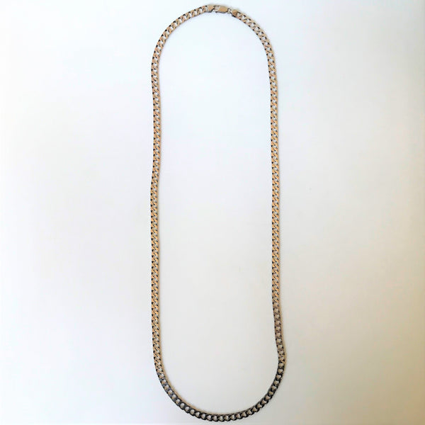 Sterling Silver Diamond-cut Curb Chain Necklace