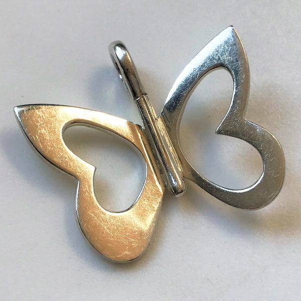 Butterfly-shaped Sterling Silver Pendant