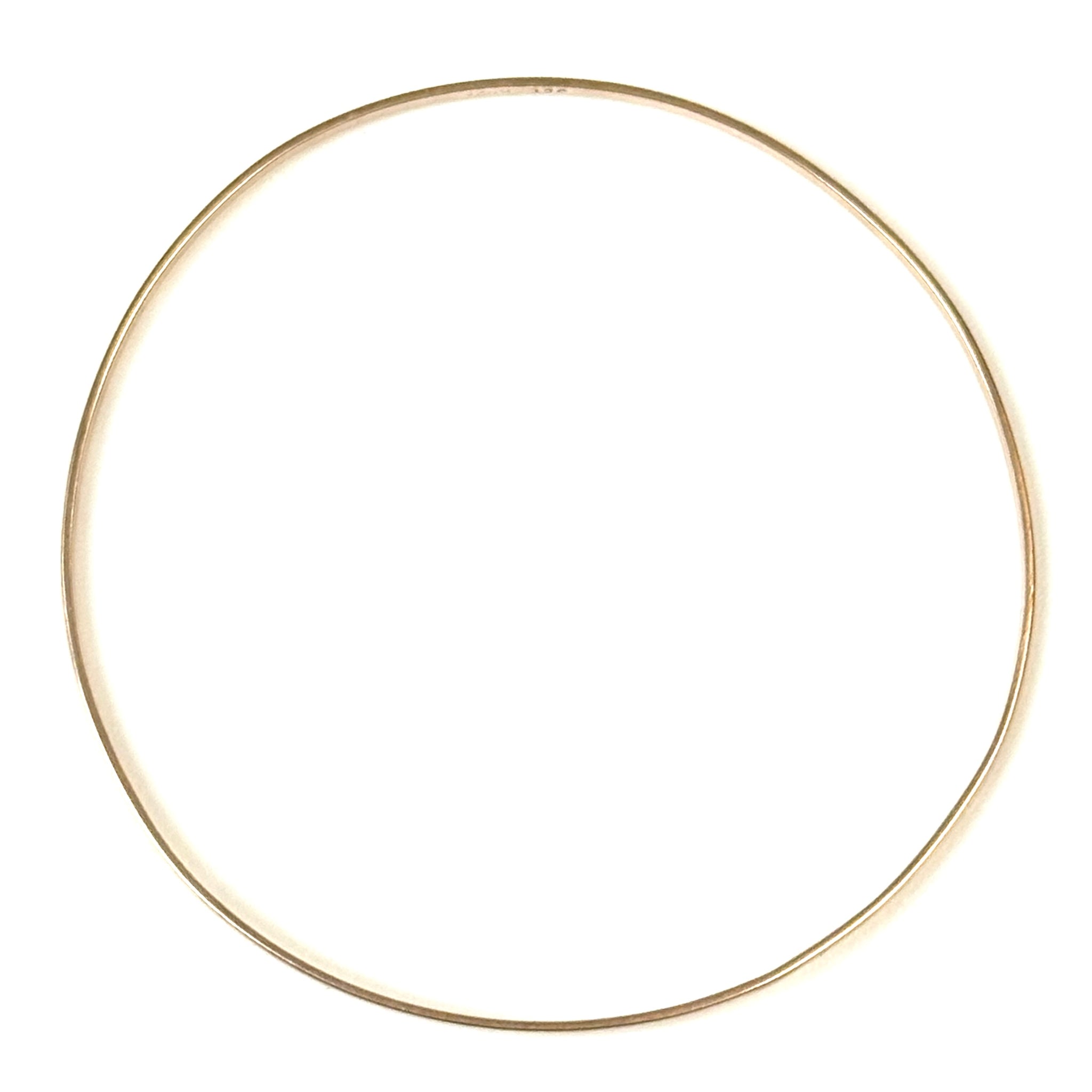 Vintage 9ct Yellow Gold Bangle Bracelet