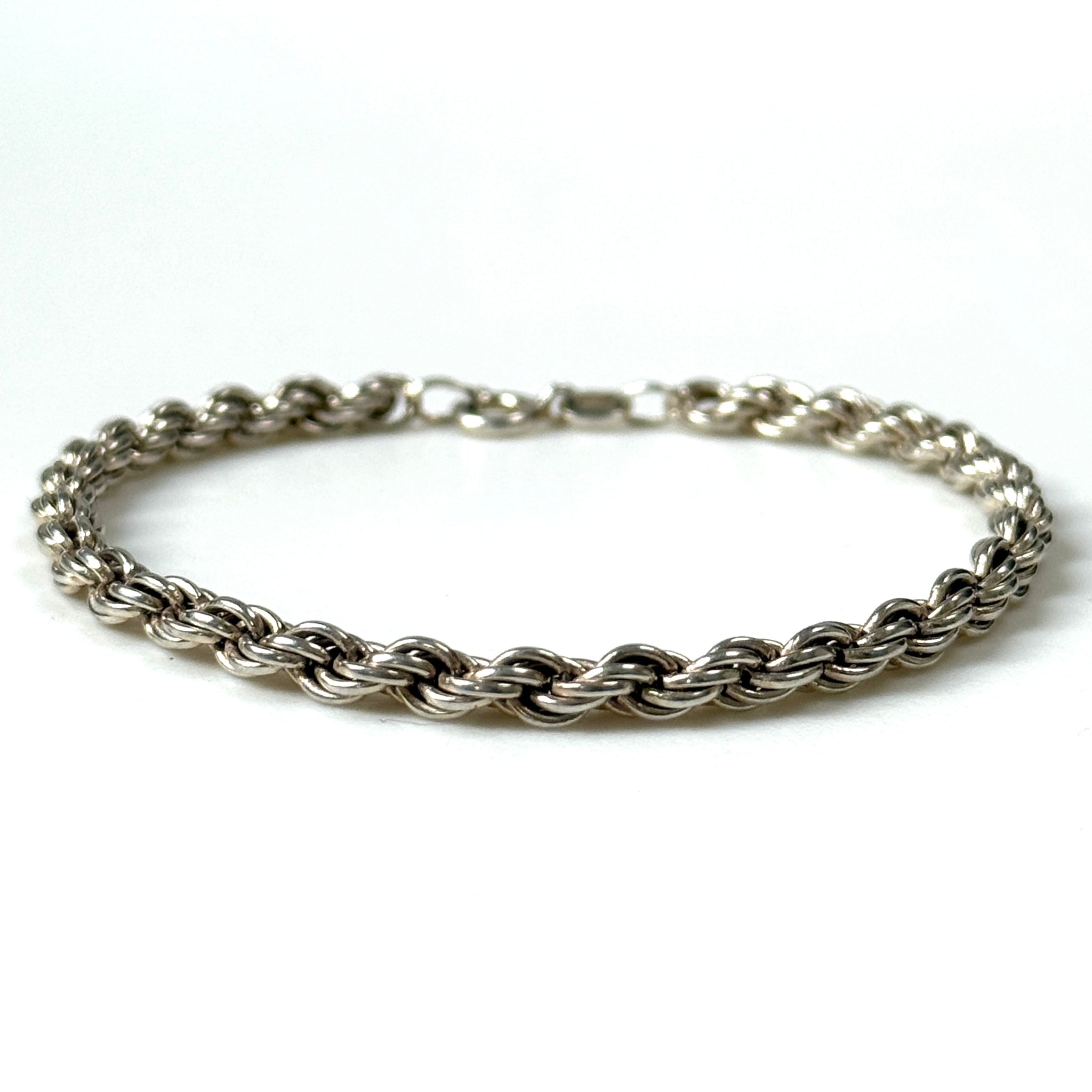 Vintage Sterling Silver Rope-Twist Bracelet