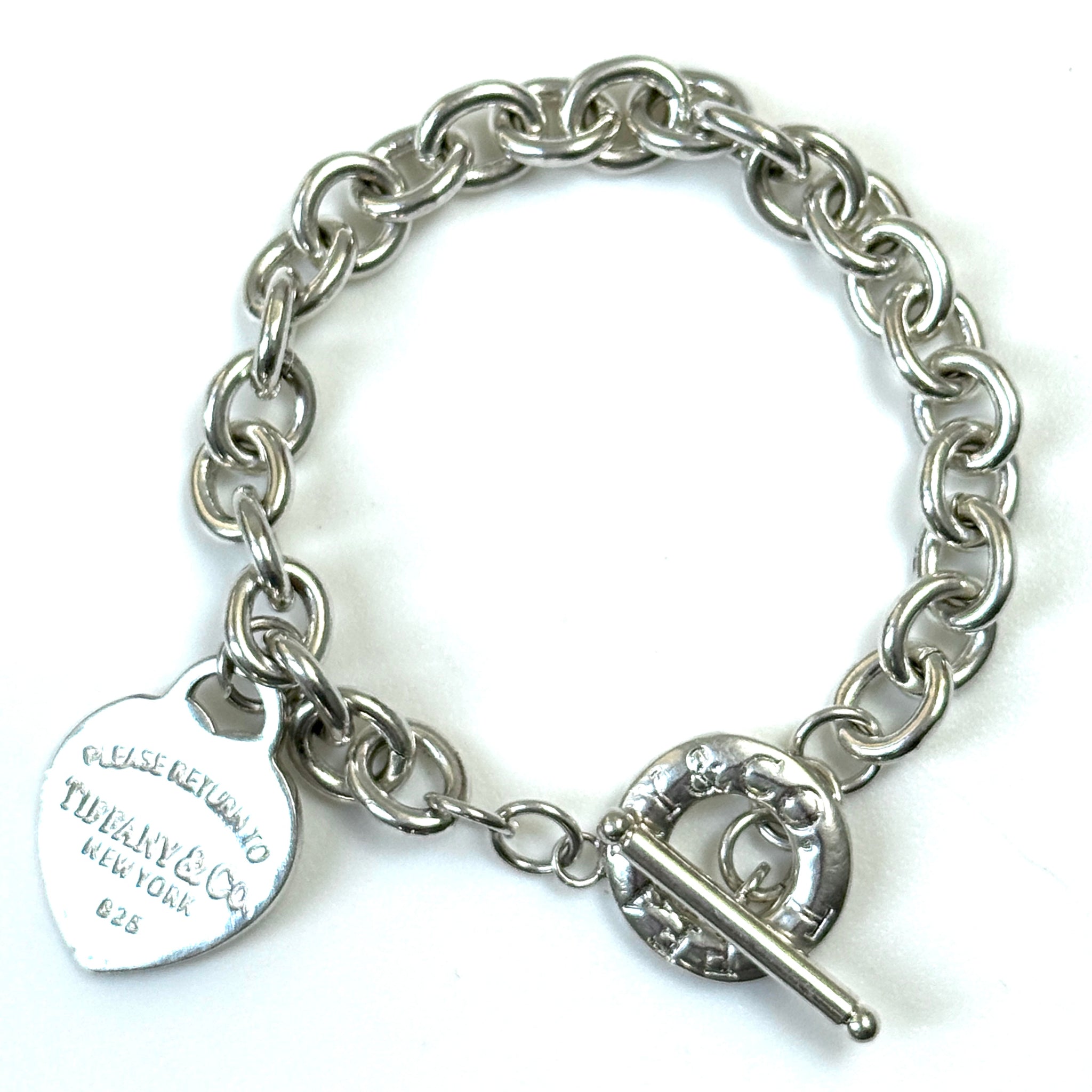 Tiffany and Co. "Please Return to Tiffany" Sterling Silver Toggle Bracelet