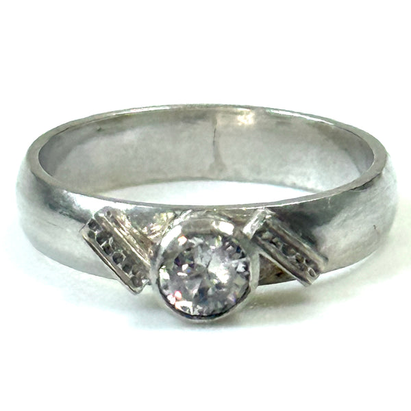 Sterling Silver and Crystal Ring