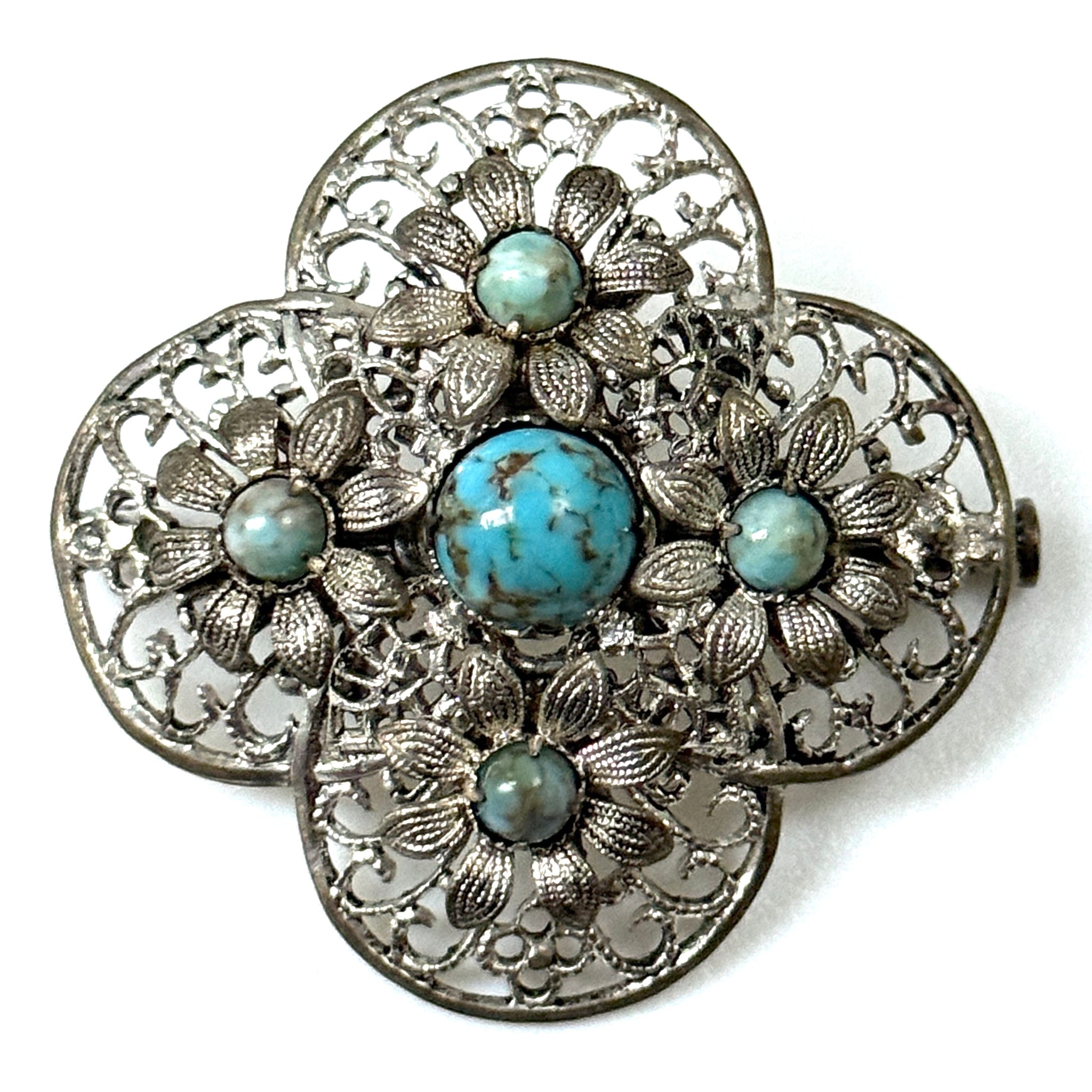 Vintage Filigree Brooch
