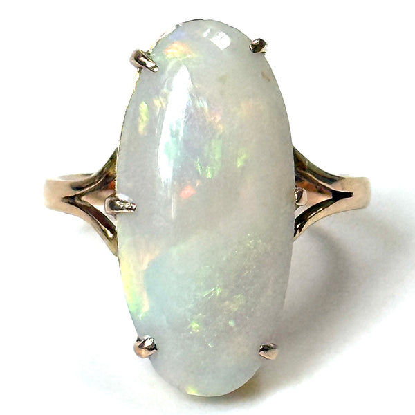 Atique Rind Vintage 9ct Gold and Opal Dress Ring – Bancroft Antiques