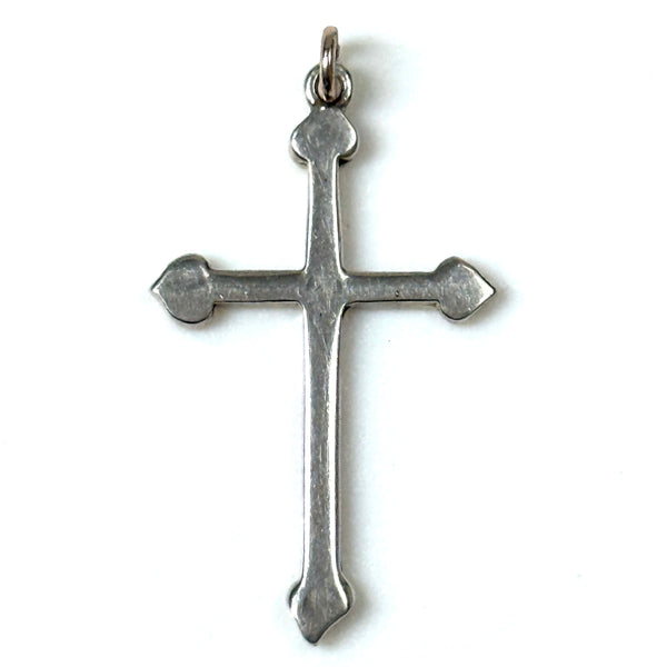 Vintage Sterling Silver Cross Pendant