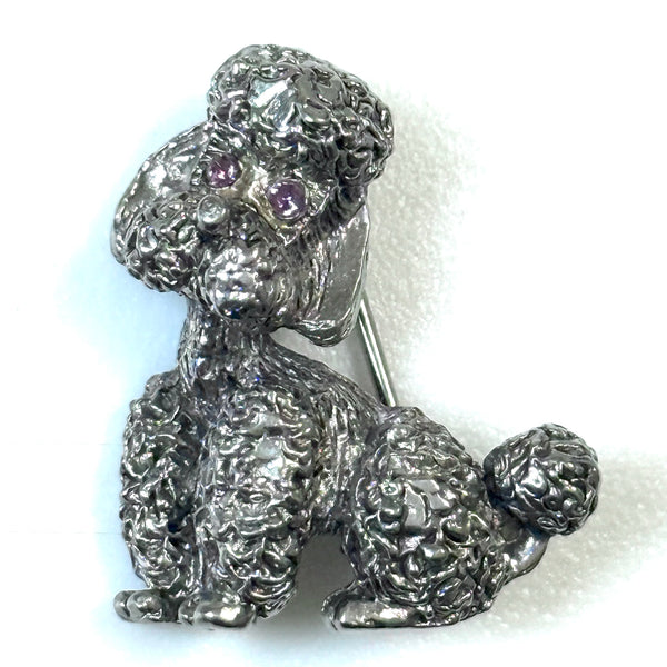 Vintage Hollywood Poodle Brooch