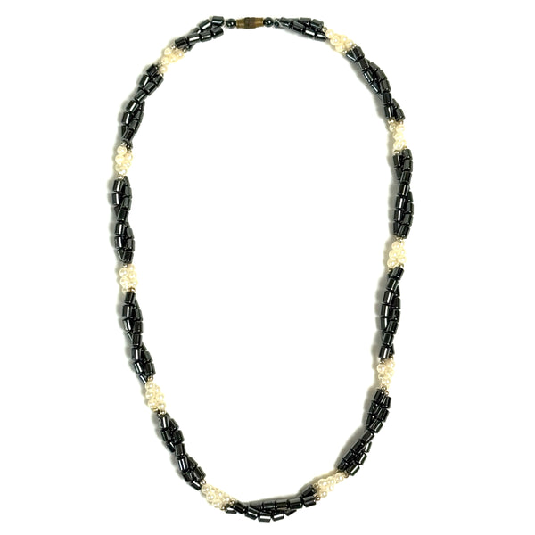 Haemotite and Pearl Necklace