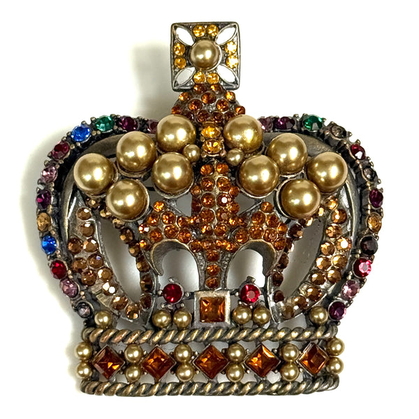 Vintage Novelty “Crown” Brooch