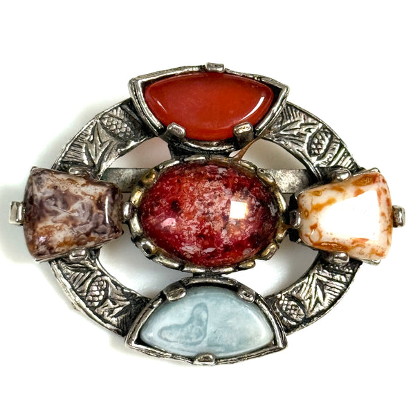 Vintage Gemstone Fashion Brooch