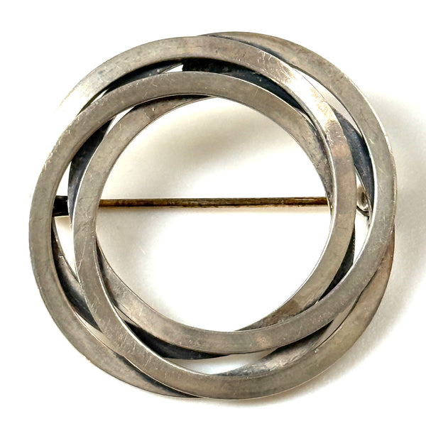 Modernist Max Standager Sterling Silver Brooch