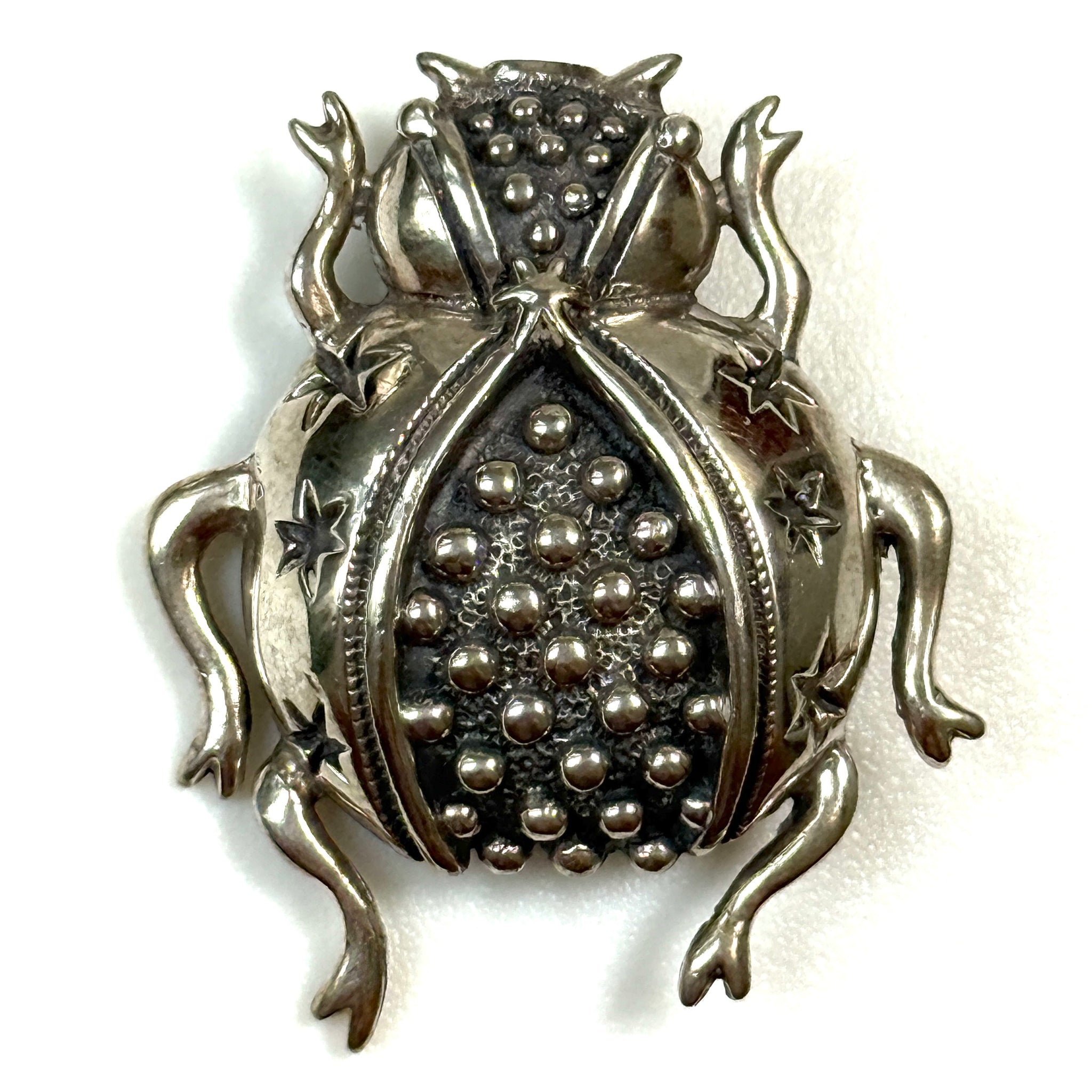 Vintage Mexican Sterling Silver “Beetle” Brooch
