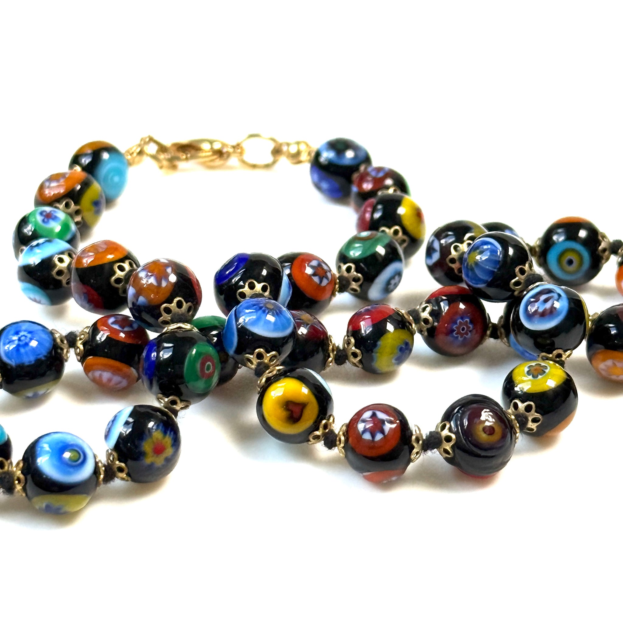 Venetian Glass Bead Necklace