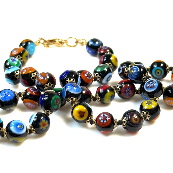 Venetian Glass Bead Necklace