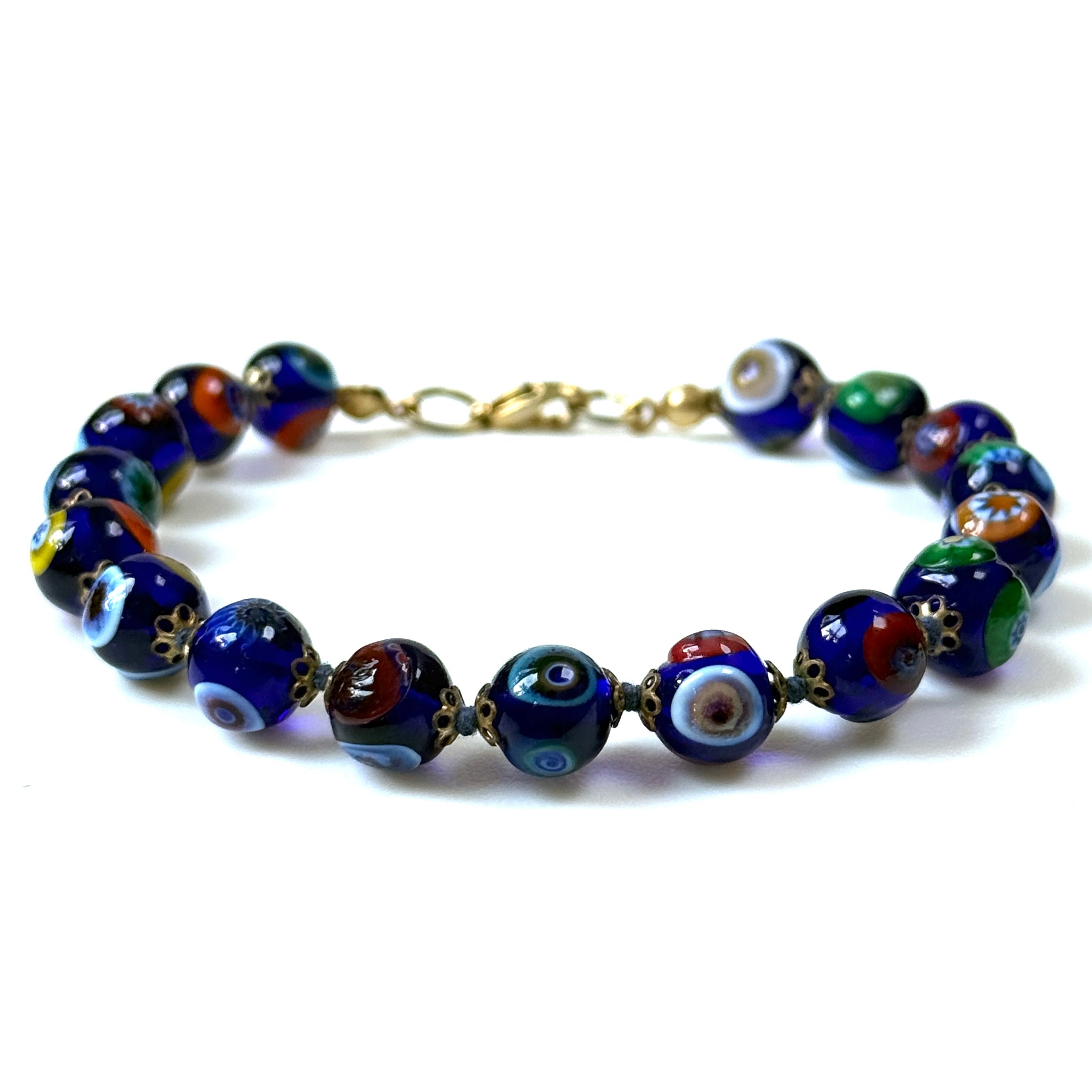 Venetian Glass Bead Bracelet